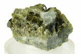 Deep Green Epidote with Diopside - Afghanistan #255766-1